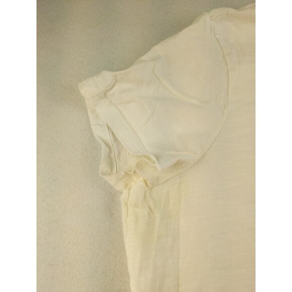 Womens Eddie Bauer T Shirt Embroidered Flowering Vine White Size L - Picture 4 of 12